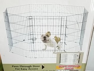 Item #73 — PRECISION Pet Play Yard, 8 panels, each 24 inch by 30 inch photo 2 of 4