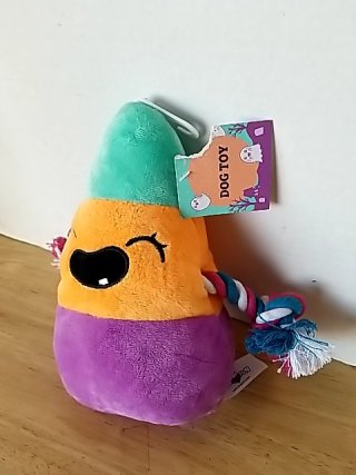 Item #172 — New Candy Corn Dog Toy 8 inch photo 2 of 2