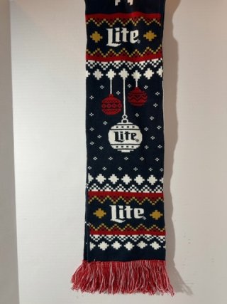 Item #306 — Miller Lite Holiday hat and scarf set, adult size photo 4 of 6