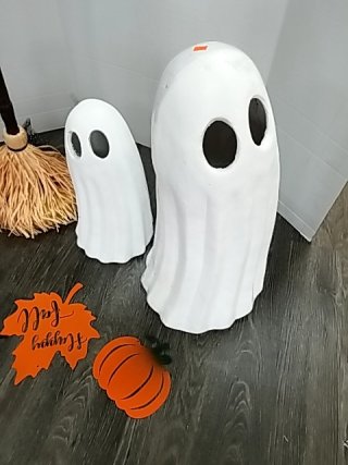 Item #353 — HALLOWEEN Ghost & Broom Display photo 2 of 5