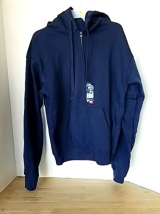 Item #165 — New Navy Blue Zip-Up Hoodie Mens small photo 1 of 2