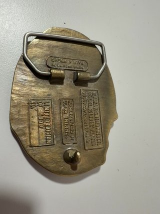 Item #288 — Paula Freed Alaska belt buckle, 3.5x2.5 photo 3 of 5