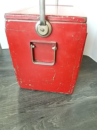 Item #52 — VINTAGE Coca-Cola Metal Cooler, 21 by 18 by 13 inch photo 4 of 7