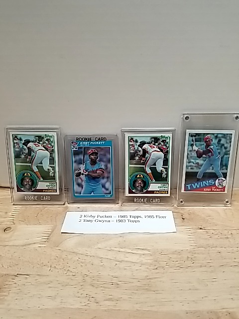 Item #73 — Kirby Puckett & Tony Gwynn Rookie Cards photo 1 of 6
