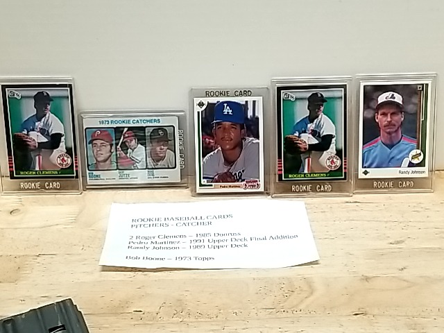 Item #3 — 1973-1991 Rookie Baseball Cards, Clemens, Martinez, Johnson, Boone photo 1 of 7