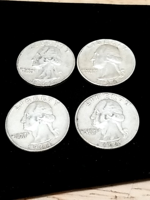 Item #8 — 1964 Silver Washington Quarters photo 1 of 2