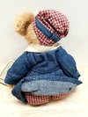 Item #86 — Boyds Bear in Denim Outfit 8 in, exc cond photo 3 of 3