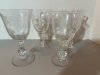 Item #104 — Vintage Waverly Heisey Rose Pattern crystal goblets, 4 total photo 1 of 5
