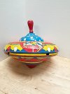 Item #24 — Vintage Tin Spinning Top, 8 inch photo 1 of 5
