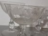 Item #111 — Vintage Waverly Heisey Rose pattern crystal sherbet glasses, 5 total photo 3 of 6