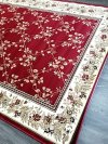 Item #27 — NEW Large Red Floral Area Rug Approx 92 by 66 inch photo 2 of 3