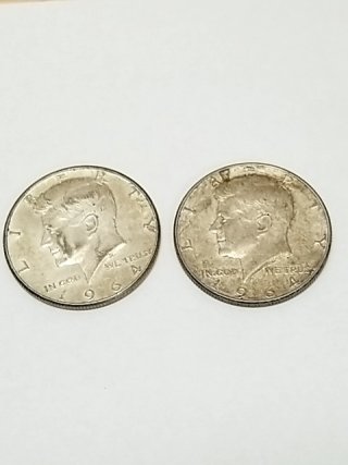 Item #16 — 1964 Kennedy Half Dollars, 90% Silver