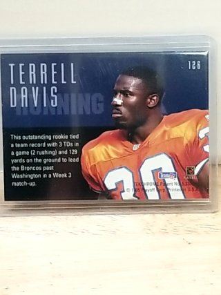 Item #15 — 1995 Rookie Terrell Davis Broncos Football Cards photo 5 of 5