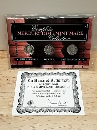 Item #131 — Mercury Dime Mint Mark Collection