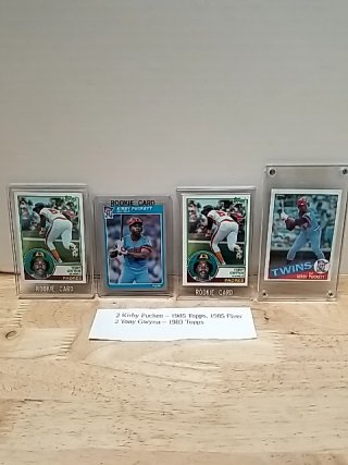 Item #73 — Kirby Puckett & Tony Gwynn Rookie Cards photo 1 of 6