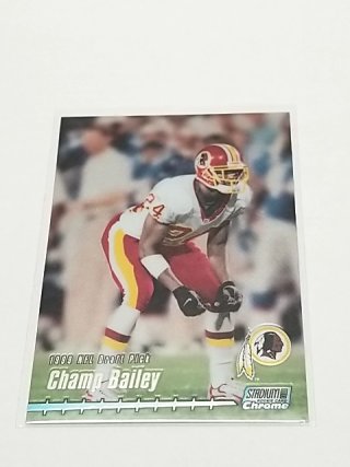 Item #6 — Champ Bailey Rookie Football Cards photo 3 of 7