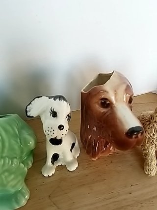 Item #402 — Dog figurine collection Most have damage photo 5 of 7