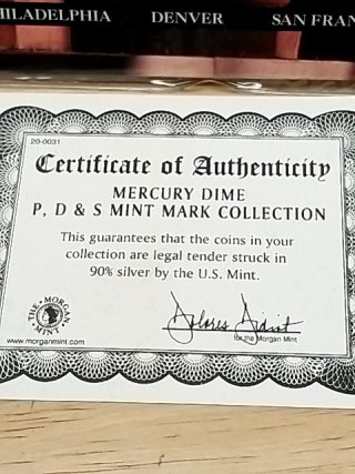 Item #131 — Mercury Dime Mint Mark Collection photo 5 of 6