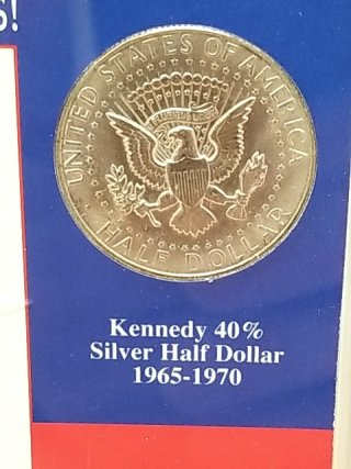 Item #82 — Lincoln Kennedy Coin Set, 40% silver half dollar, penny, COA photo 6 of 9
