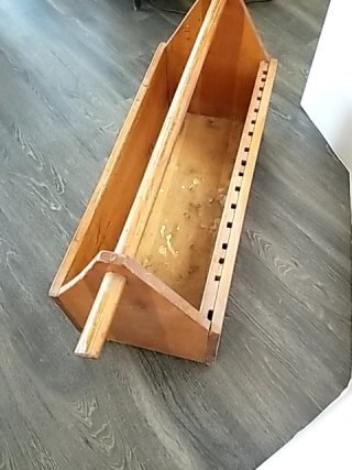 Item #169 — LARGE Wood Tool Caddy with Handle, 40 by 18 by 13 inch photo 2 of 4
