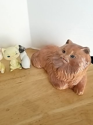 Item #409 — Cat Figurine Collection Some have chips photo 5 of 5