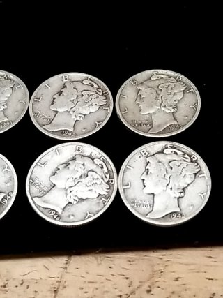Item #9 — Silver Mercury Dimes photo 2 of 4