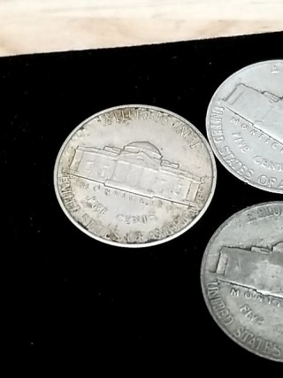 Item #107 — 1940s Silver Jefferson nickels photo 7 of 7