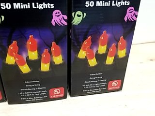 Item #68 — New 4 Boxes Purple & Candy Corn Mini Lights photo 3 of 3