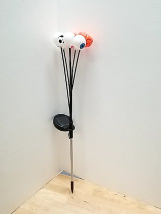 Item #88 — New Solar Eyeball Garden Lights 24 inch tall photo 1 of 3