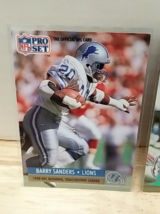 Item #92 — Barry Sanders Football Trading Cards photo 5 of 5