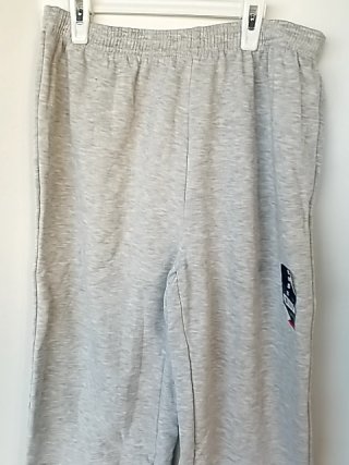 Item #290 — New Gray Sweatpants with Elastic Waistband Mens small photo 2 of 2