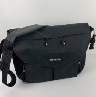 Item #118 — Black Diaper Bag Columbia Messenger Bag photo 1 of 5