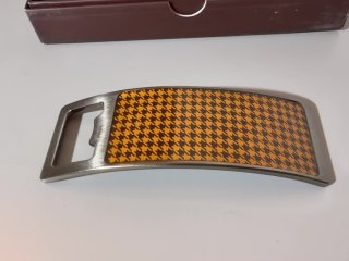 Item #116 — 2013 BLACK & MILD Cigars Promotional Houndstooth Bottle OPENER photo 3 of 4