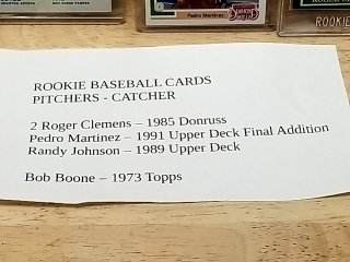 Item #3 — 1973-1991 Rookie Baseball Cards, Clemens, Martinez, Johnson, Boone photo 7 of 7