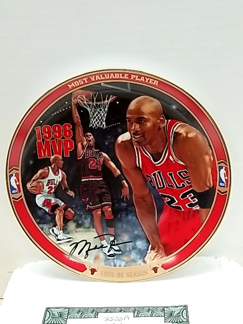 Item #15 — 1996 Michael Jordan MVP Plate, MIB, COA, 1996 photo 1 of 4
