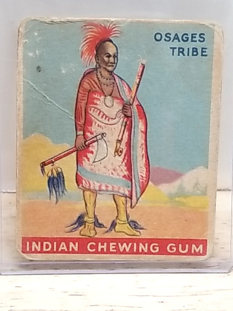 Item #26 — Osage Tribe Indian Chewing Gum Card photo 1 of 2