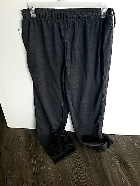 Item #549 — New Black Drawstring Pants Mens Large/XL, grey photo 1 of 2