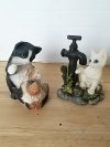 Item #447 — Two Cat Figurines with Water Spout Tallest approx 5 inch photo 1 of 2