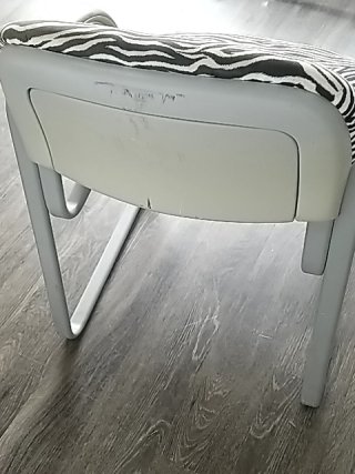 Item #430 — ZEBRA Print Armchair 32 inch tall, 23 inch wide photo 5 of 5