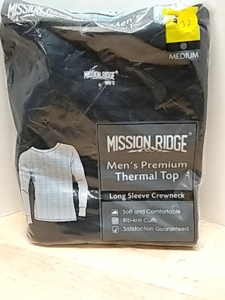 Item #32 — New Mission Ridge Thermal Top, Mens medium