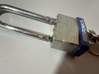 Item #529 — Brinks Padlock with Keys photo 3 of 3