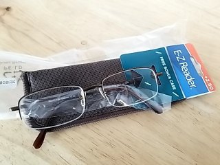 Item #227 — New E-Z Reader Reading Glasses +2.50