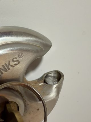 Item #517 — Brinks Hardened Steel Padlock photo 2 of 3