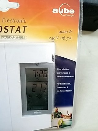 Item #113 — Aube Programmable Thermostat photo 2 of 2