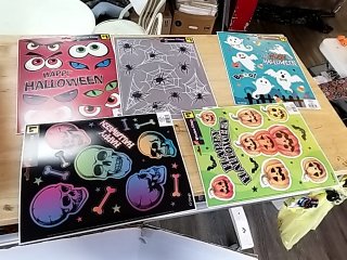 Item #212 — New Halloween Window Clings photo 1 of 5