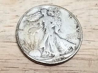 Item #165 — 1945 Silver Walking Liberty Half Dollar photo 1 of 2