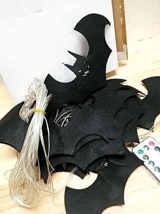 Item #33 — New Halloween Bat String Lights w/ Remote photo 2 of 3