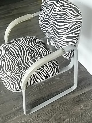 Item #430 — ZEBRA Print Armchair 32 inch tall, 23 inch wide photo 2 of 5