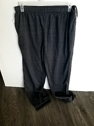 Item #549 — New Black Drawstring Pants Mens Large/XL, grey