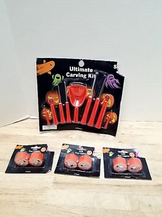 Item #37 — New Pumpkin Carving Kit with LED Lights photo 1 of 3